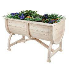 3 Raised Wooden Planters from Garden Buildings Direct